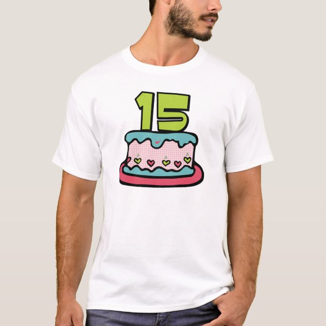 15 Ålderskaka T-shirt (Framsida)