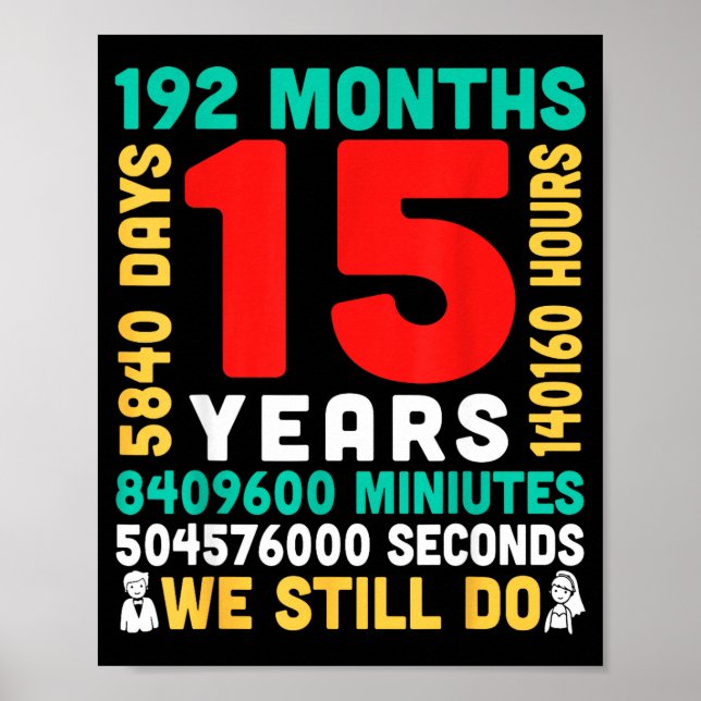 15 år 180 månader 5475 dagar gör par tillsammans poster (Framsidan)