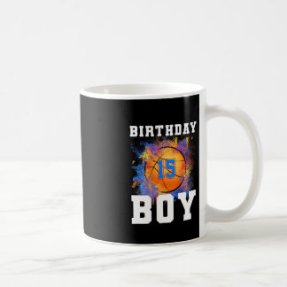 15 år Gamla barn 15:e födelsedagspojken Birthday b Kaffemugg