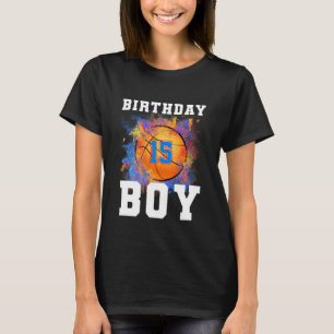 15 år Gamla barn 15:e födelsedagspojken Birthday b T Shirt