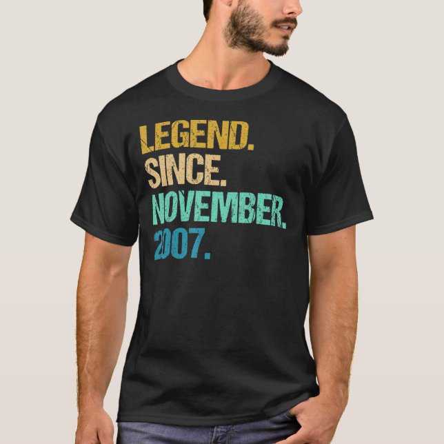 15 år gammal Fantastisk sedan november 2007 15:e b T Shirt (Framsida)