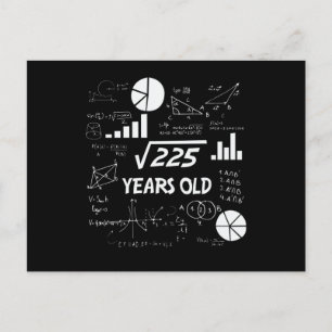 15 Årig Födelsedag Geeky Matte 15-årspresent Vykort