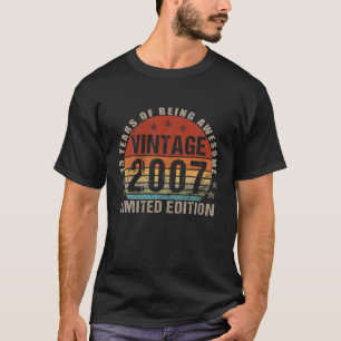 15-årig Vintage 2007 Begränsad utgåva 15:e födelse T Shirt