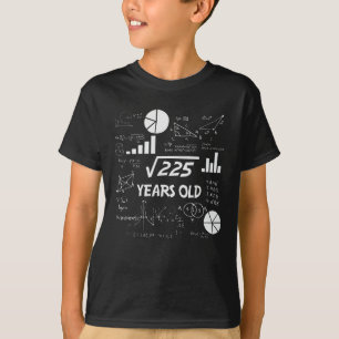 15-åriga Bday Geeky Math 15-årsgåva T Shirt