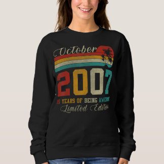15-åriga oktober 2007 15:e födelsedagen t shirt