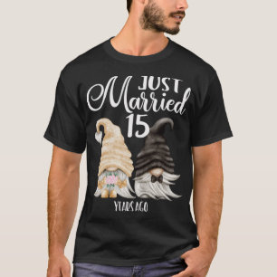 15 års bröllopsdag Nygifta 15 år T Shirt