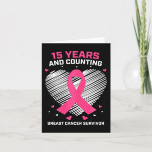 15 års cancerfria gåvor 15 års bröstcancer S Kort