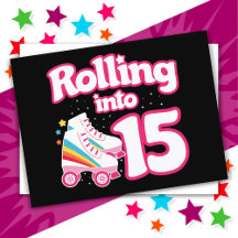 15-års födelsedagsrullskridskoåkning 15 år gammal 