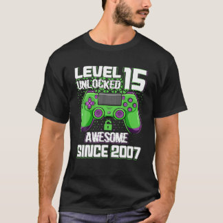 15 års gammal gift-pojk-nivå 15 olåst Fantastisk 2 T Shirt