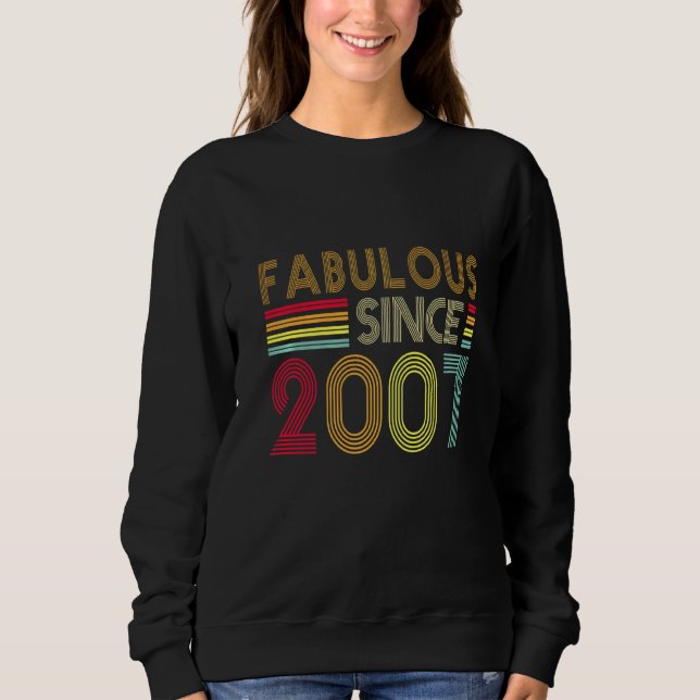 15 års gammal Retro Fabulous 2007 Editon 15:e dage T Shirt (Framsida)