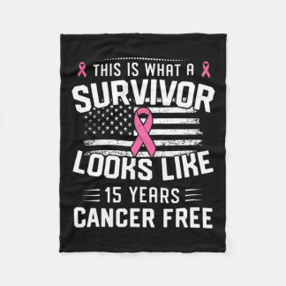 15 års överlevnad av att vara bröstcancer fleecefilt