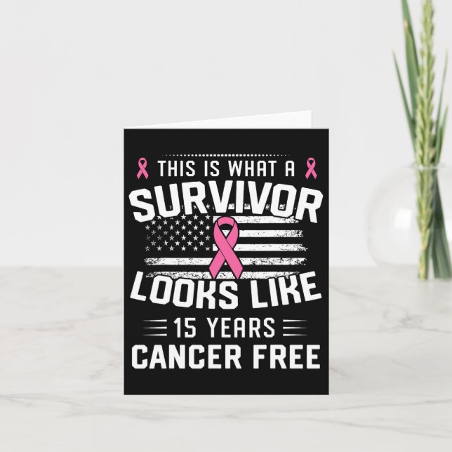 15 års överlevnad av att vara bröstcancer kort (Framsida)