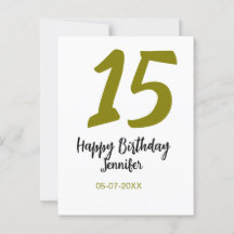 15-års quiencenera tillägg datum år guld