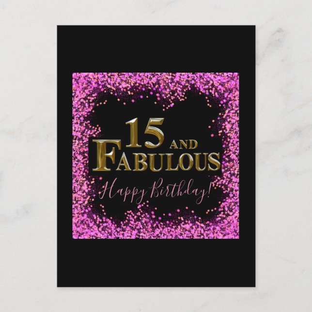 15-årsdag  vykort (Framsida)