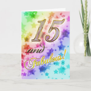 15-årsdagen för någon Fabulous Kort