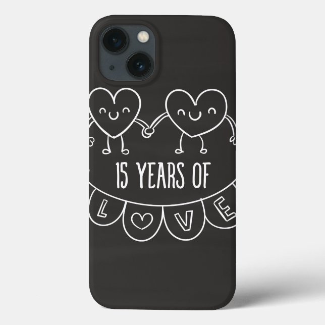 15-årsjubiléet Gift Chalk Hearts (Baksida)