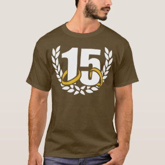 15-årsjubileum bröllop 15 år t shirt