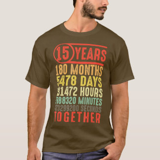 15-årsjubileum Bröllop 15-årsjubileum T Shirt