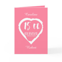 15-årsjubileum för bröllop traditionell kristall