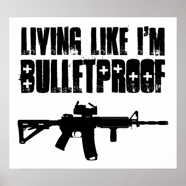 15: Att leva som jag är skottsäker Poster (Framsidan)