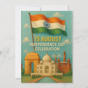 15 augusti 2010 Indiens Independence day-kort