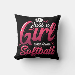 15.Bara en flicka som Kärlek Softball Kudde