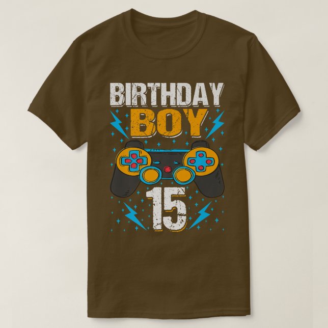 15-bitars spelarspelare för videospel 15:e B T Shirt (Design framsida)