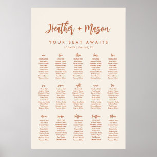 15 Bord Boho ditt säte väntar på sätesskum Poster