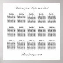 15 Bord Elegant Minimalistisk Placeringsplan