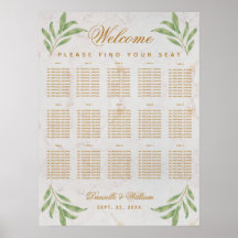 15 Bord Placeringsplan Grönska Löv 