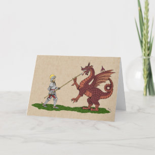 15:e århundradet Saint George och Dragon Kort