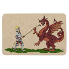 15:e århundradet Saint George och Dragon Magnet