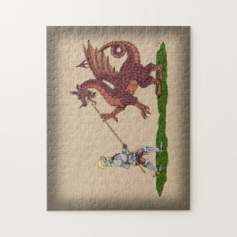15:e århundradet Saint George och Dragon Pussel