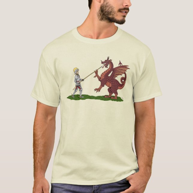15:e århundradet Saint George och Dragon T Shirt (Framsida)