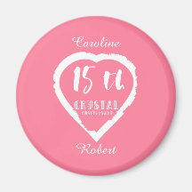 15:e Bröllop-årsdagen traditionella kristaller