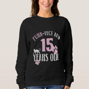 15:e födelsedag 15 år gammal katt Mamma-katt-lover T Shirt