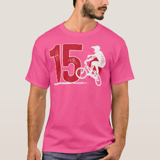 15:e födelsedag Bmx Boy Fifn Year Old Bmx Rider Bi T Shirt