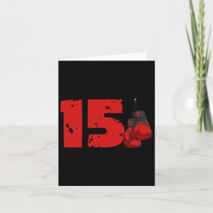 15:e födelsedag med 15 års ålder kort