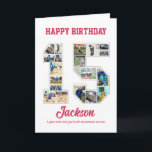 15:e födelsedag Nummer 15 Fotokollage Kort<br><div class="desc">Fira 15-årsdagen eller bröllop-årsdagen med den här anpassningsbarna fotokollage. Välj dina favoritfoton för visning. Anpassa namn, text och datum för att passa tillfälle. Det här kommer att bli en underbar keepy med personlig-budskap att se tillbaka på med familj och vänner. Om du behöver något annat nummer som kollage, kan du...</div>