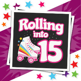 15:e födelsedag Roller Skatt 15 år gammalt skat Pappersservett