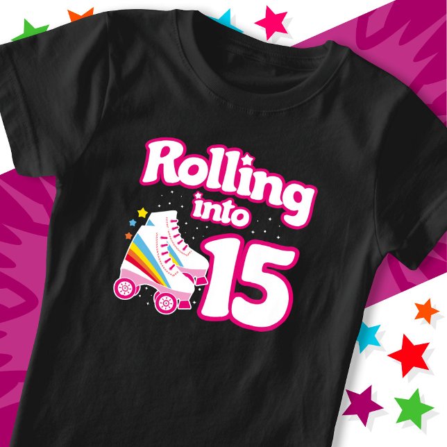 15:e födelsedag Roller Skatt 15 år gammalt skat T Shirt (Skapare uppladdad)