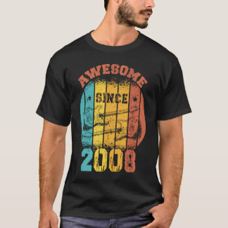 15:e födelsedag Vintage 2008 Retro 15-årig Guit T Shirt