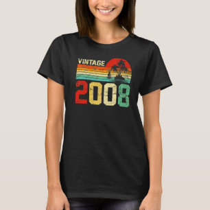 15:e födelsedag Vintage 2008 Retro Boy Girl 15 Yea T Shirt