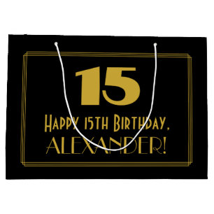 15:e födelsedagen - Art Deco Inspired Titta "15" o