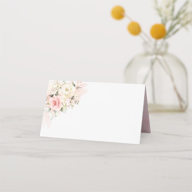 15:e födelsedagens Quinceanera-Födelsedagsfest Blo Placeringskort (Framsida)