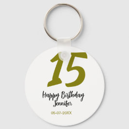 15:e födelsedagsefterfrågan - lägg till datum år g nyckelring