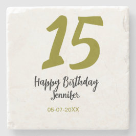 15:e födelsedagsefterfrågan - lägg till datum år g stenunderlägg