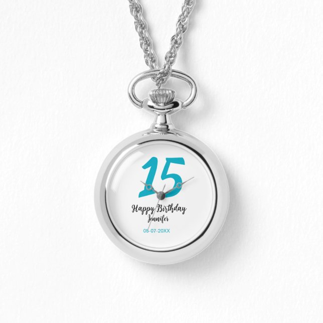 15:e födelsedagsefterfrågan - lägg till datumårlig armbandsur (Framsida)