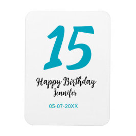 15:e födelsedagsefterfrågan - lägg till datumårlig magnet