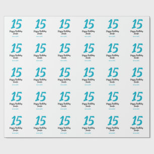 15:e födelsedagsefterfrågan - lägg till datumårlig presentpapper